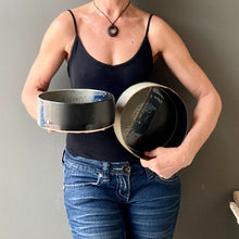 Load image into Gallery viewer, MIDNIGHT CYLINDER SERVING BOWL
