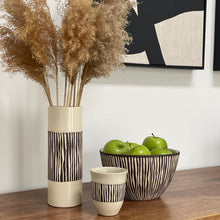 Load image into Gallery viewer, AFRICA MODERN TALI BOWL WITH STRIPES