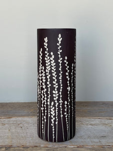 BOTANICAL SILHOUETTES SMALL CYLINDER VASE C