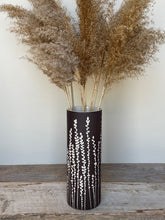 Load image into Gallery viewer, BOTANICAL SILHOUETTES SMALL CYLINDER VASE C