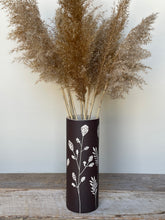Load image into Gallery viewer, BOTANICAL SILHOUETTES SMALL CYLINDER VASE D