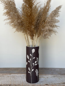 BOTANICAL SILHOUETTES SMALL CYLINDER VASE D