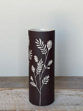 Load image into Gallery viewer, BOTANICAL SILHOUETTES SMALL CYLINDER VASE D