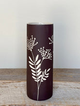 Load image into Gallery viewer, BOTANICAL SILHOUETTES SMALL CYLINDER VASE E