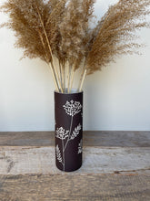 Load image into Gallery viewer, BOTANICAL SILHOUETTES SMALL CYLINDER VASE F