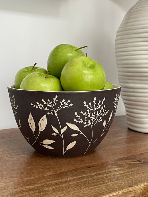 BOTANICAL SILHOUETTES TALI BOWL A