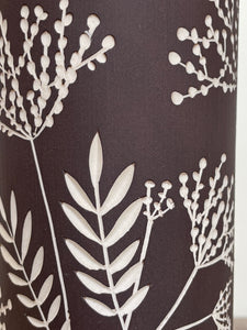 BOTANICAL SILHOUETTES LARGE CYLINDER VASE B