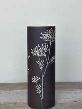Load image into Gallery viewer, BOTANICAL SILHOUETTES LARGE CYLINDER VASE C