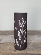 Load image into Gallery viewer, BOTANICAL SILHOUETTES LARGE CYLINDER VASE F