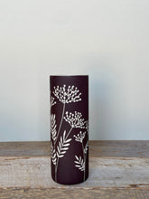 Load image into Gallery viewer, BOTANICAL SILHOUETTES SMALL CYLINDER VASE A