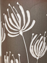 Load image into Gallery viewer, BOTANICAL SILHOUETTES SMALL CYLINDER VASE IN TOAST - C