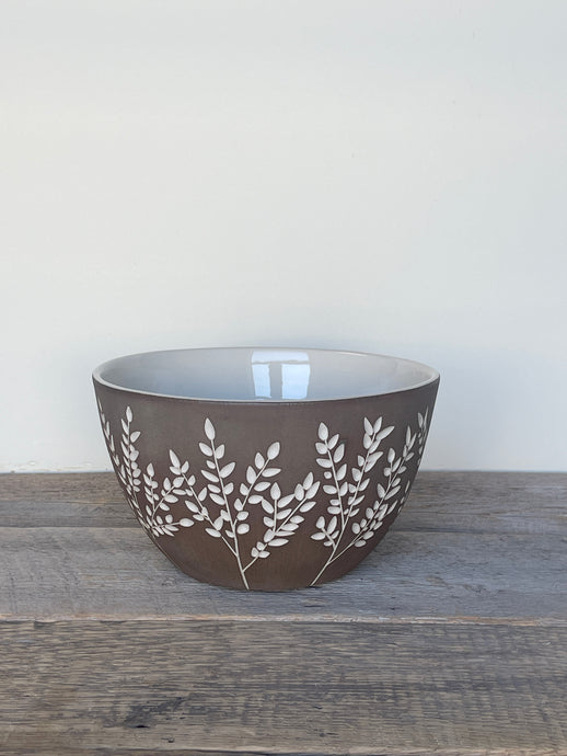 BOTANICAL SILHOUETTES TALI BOWL IN TOAST A