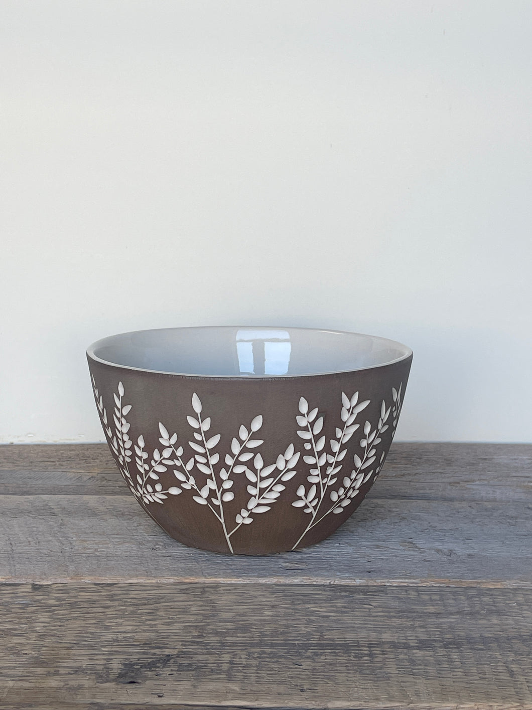 BOTANICAL SILHOUETTES TALI BOWL IN TOAST A