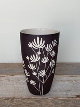 Load image into Gallery viewer, BOTANICAL SILHOUETTES WIDE VASE C