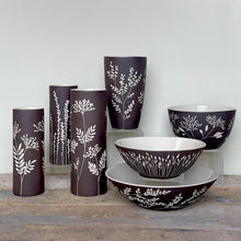 Load image into Gallery viewer, BOTANICAL SILHOUETTES WIDE VASE B