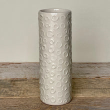 Load image into Gallery viewer, CIRCLE CYLINDER VASE IN IVORY-SMALL