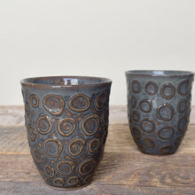 Load image into Gallery viewer, CIRCLE WINE CUPS IN SLATE (SET OF 2)