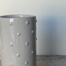 Load image into Gallery viewer, DOT CYLINDER VASE IN IVORY - SMALL