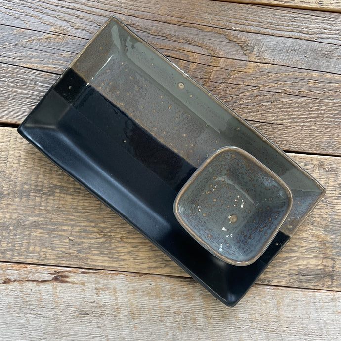 MIDNIGHT SMALL RECTANGLE PLATTER SET