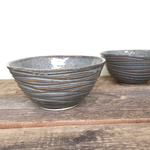 Load image into Gallery viewer, WAVE EVERYDAY BOWL IN SLATE (SET OF 2) MEDIUM