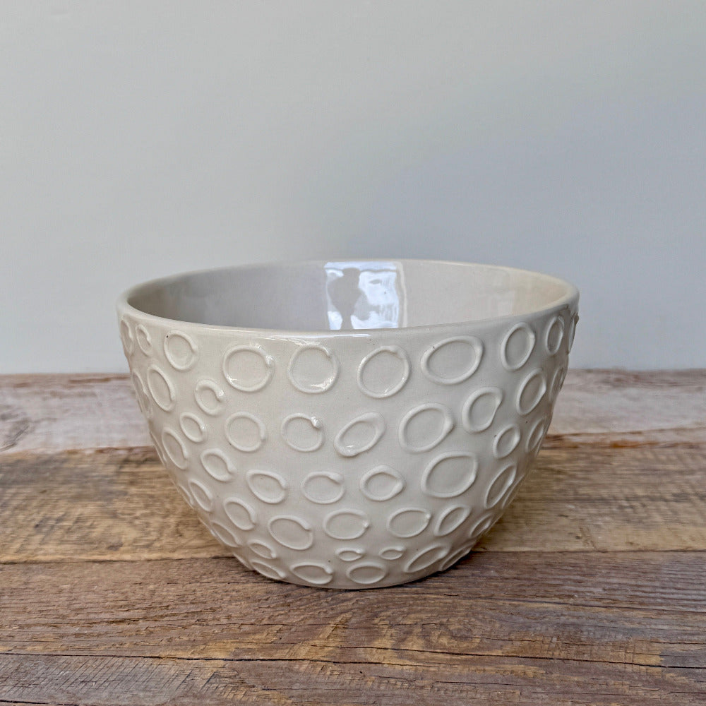 CIRCLE TALI SERVING BOWL IN IVORY