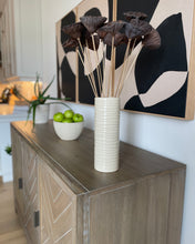 Load image into Gallery viewer, WAVE CYLINDER VASE IN IVORY-MEDIUM