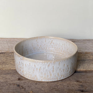CYLINDER BOWL IN OATMEAL - SMALL