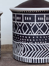 Load image into Gallery viewer, AFRICA MODERN MUD CLOTH CANISTER SET OF 3