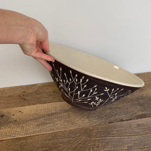 Load image into Gallery viewer, BOTANICAL SILHOUETTES SALAD SERVING BOWL