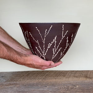 BOTANICAL SILHOUETTES TALL SERVING BOWL