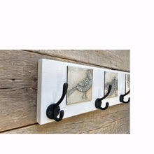 Load image into Gallery viewer, COAT RACK 19&quot; WITH BIRD, DRAGONFLY  AND PROTEA FLOWER
