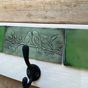 COAT RACK-QUILTED-BIRDS ON A BRANCH