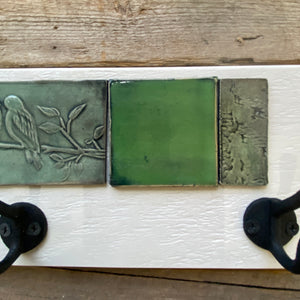COAT RACK-QUILTED-BIRDS ON A BRANCH