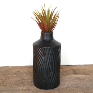 COAL CORY VASE IN WOOD GRAIN