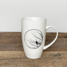 Load image into Gallery viewer, WHITE TALL IMAGE MUG WITH BIRD