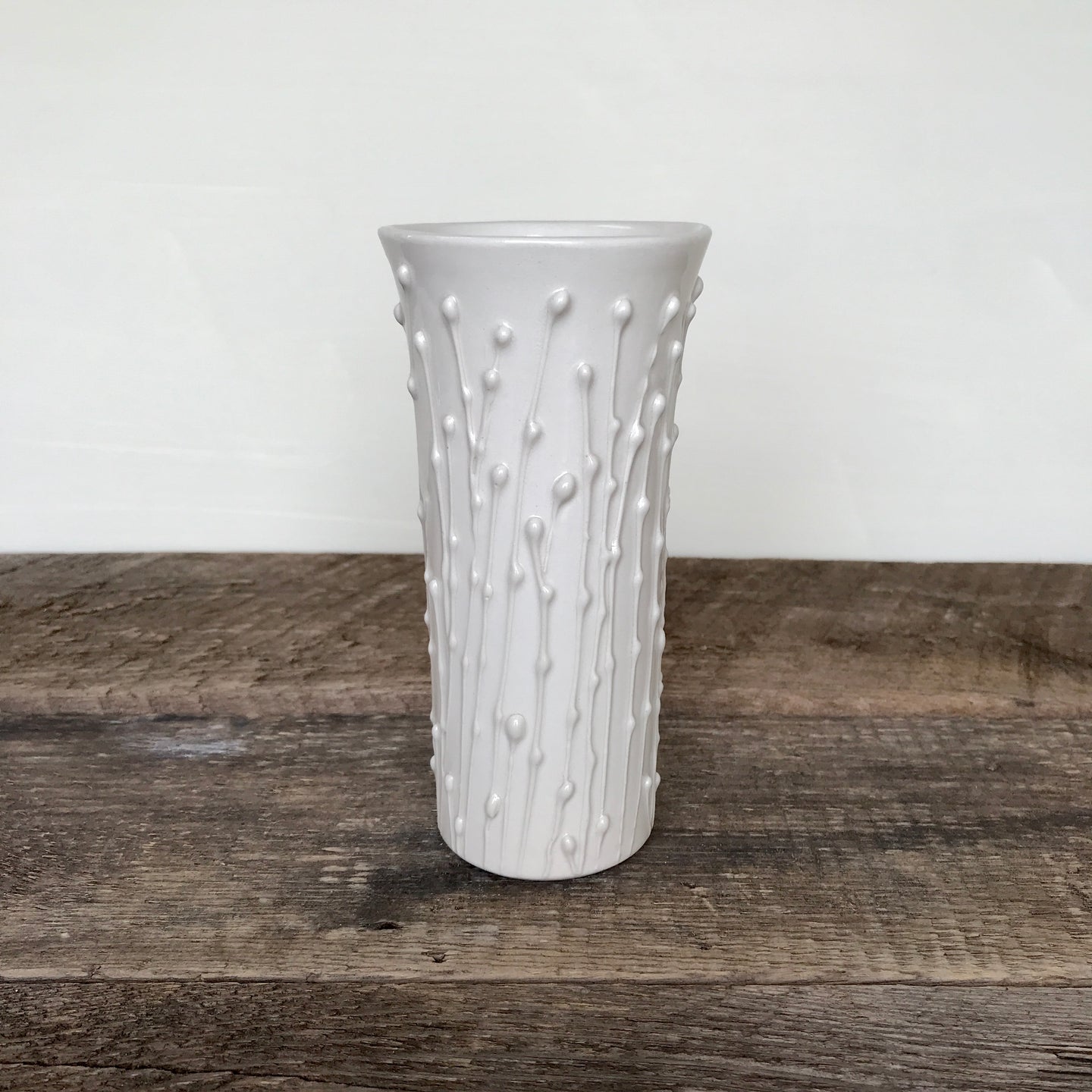 Handcrafted White Ceramic Vases 