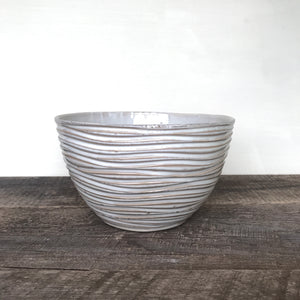 OATMEAL TALI SERVING BOWL IN WAVE