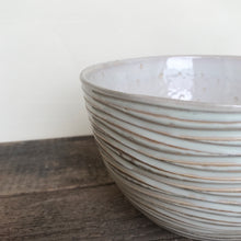 Load image into Gallery viewer, OATMEAL TALI SERVING BOWL IN WAVE