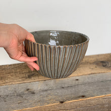 Load image into Gallery viewer, SLATE TALI SERVING BOWL WITH STRIPES