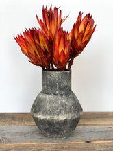 Load image into Gallery viewer, CHARRED LINEN CALIA VASE