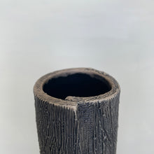 Load image into Gallery viewer, CHARRED LINEN TAPER VASE F