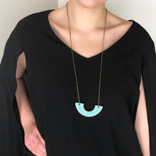 Load image into Gallery viewer, TURQUOISE LARGE SMILE NECKLACE