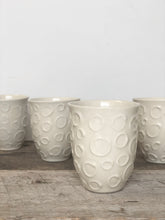 Load image into Gallery viewer, IVORY WINE CUPS WITH CIRCLES