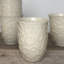 Load image into Gallery viewer, IVORY WINE CUPS WITH CIRCLES