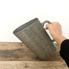 Load image into Gallery viewer, MILK JUG IN SLATE WITH WAVES