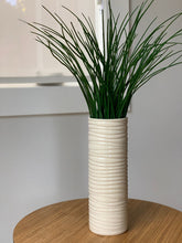 Load image into Gallery viewer, CYLINDER VASE MEDIUM IN IVORY WITH WAVES