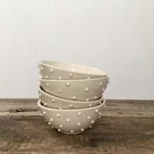 Load image into Gallery viewer, EVERYDAY BOWL IN IVORY WITH DOTS (SET OF 2) SMALL