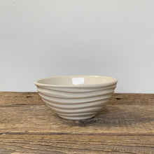 Load image into Gallery viewer, EVERYDAY BOWL IN IVORY WITH WAVES (SET OF 2) SMALL