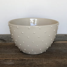 Load image into Gallery viewer, IVORY TALI SERVING BOWL WITH DOTS