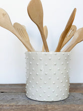 Load image into Gallery viewer, IVORY UTENSIL HOLDER WITH DOTS